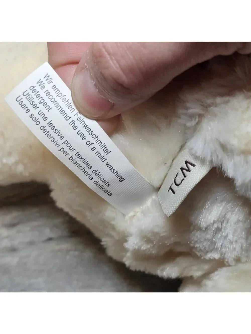 TCM‎ Winnie Wolle Cuddly Lamb NWT White Soft Stuffed Animal Plush German
